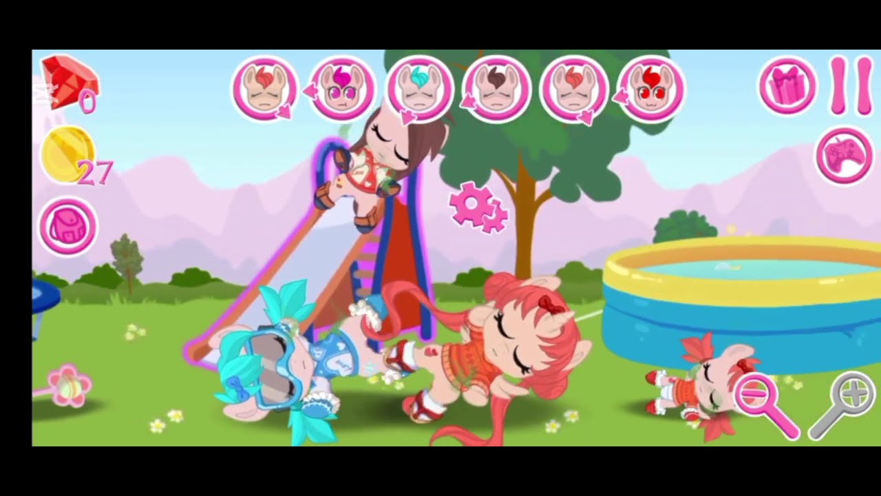 Играю в Карманный Пони Pocket Pony - много поняшек