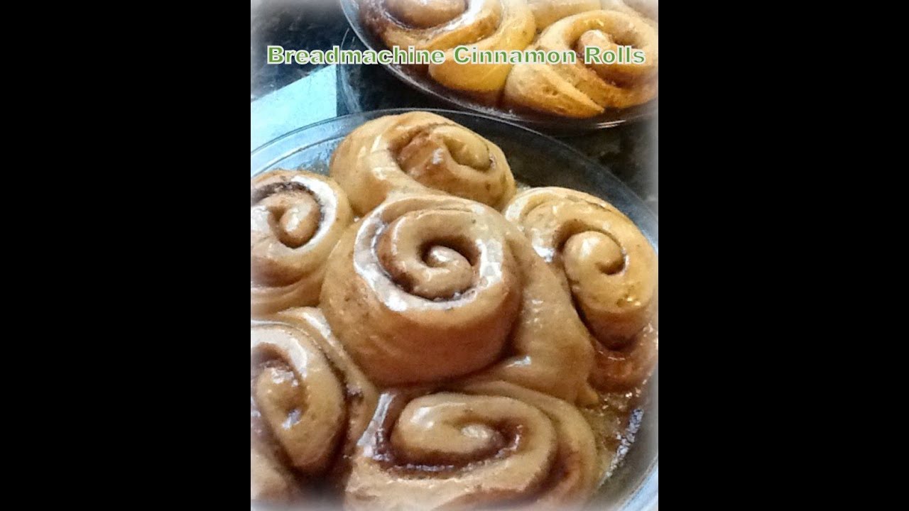 Bread Machine Cinnamon Rolls at Home