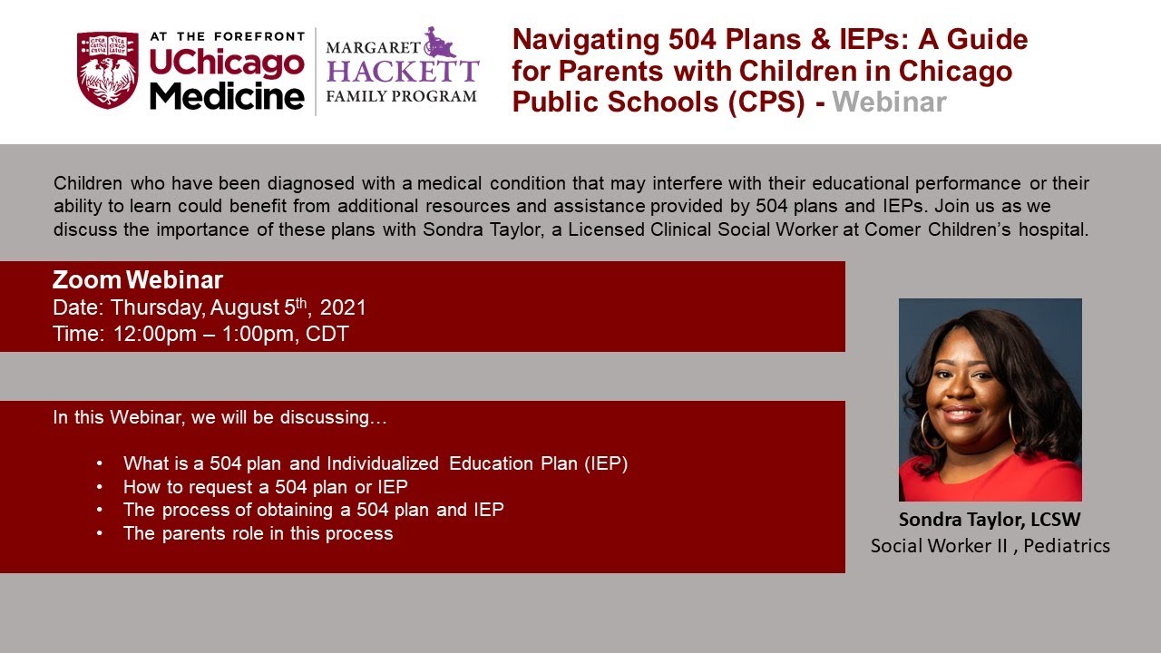 Navigating 504s & IEPs: A Guide for Parents with Children in Chicago Public Schools (CPS) | MHFP