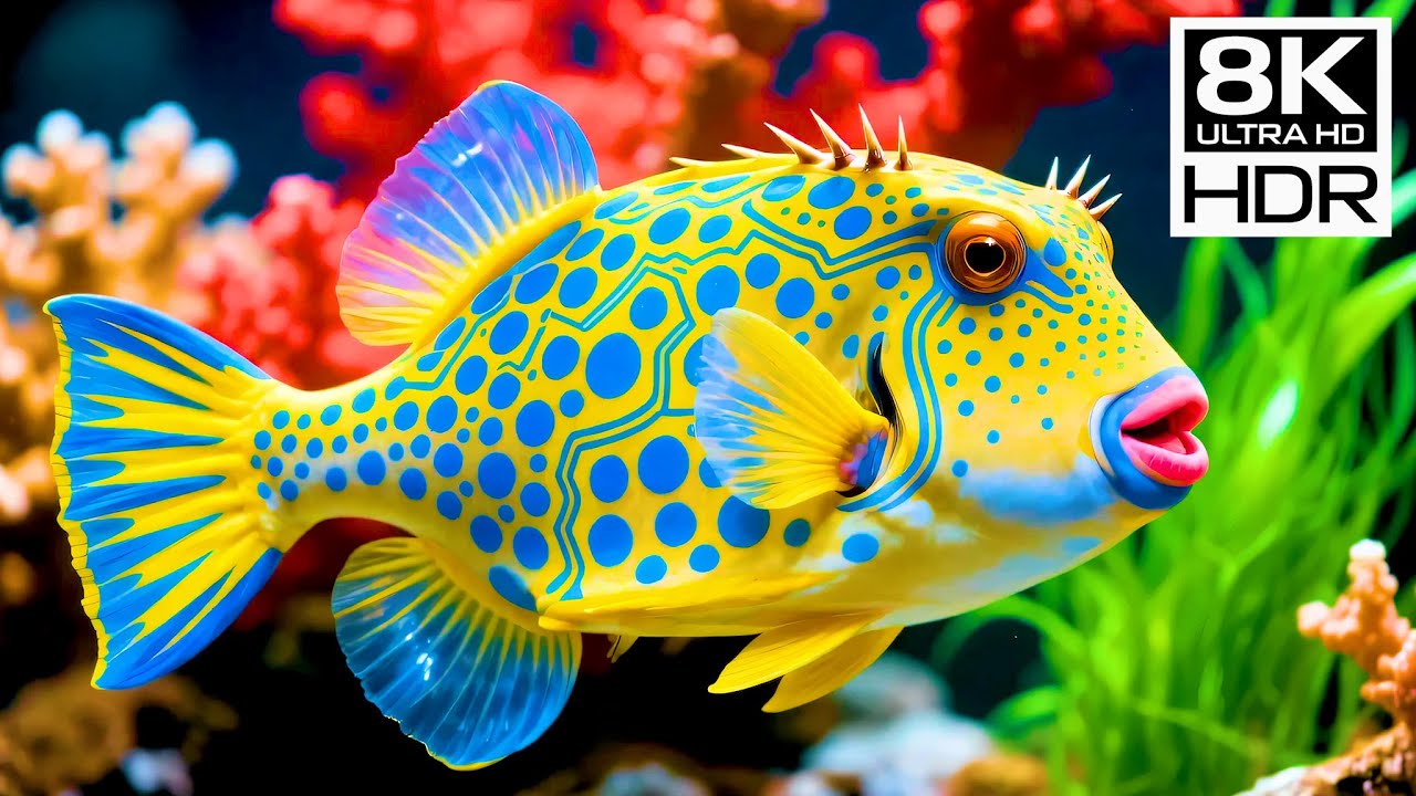 🐠 8K HDR | Underwater Serenity – Peaceful Coral Fish for Sleep & Relaxation