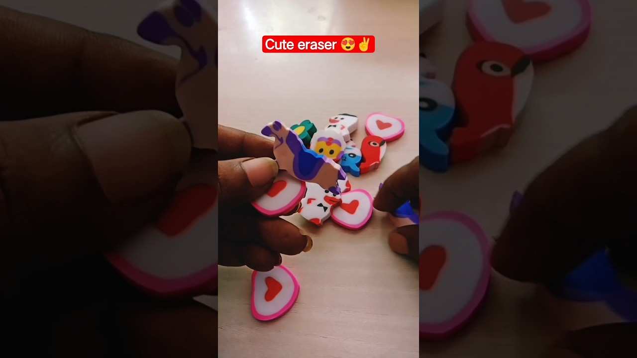 cutest eraser collection &hearts;️&hearts;️&hearts;️🔥🔥👍 #love #stationery #foryou #viral #trending
