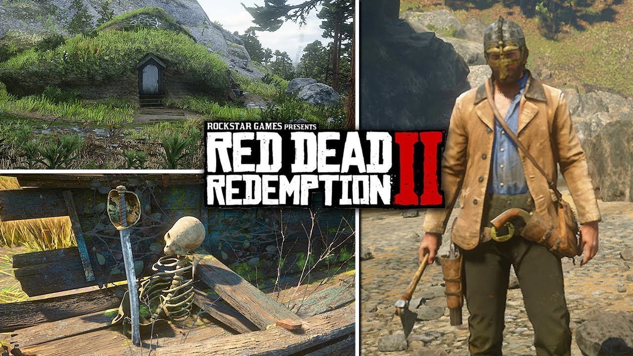 Red Dead Redemption 2 - Secrets & Easter Eggs - Bigfoot, Viking & Pirate Weapons, UFO Aliens & More!