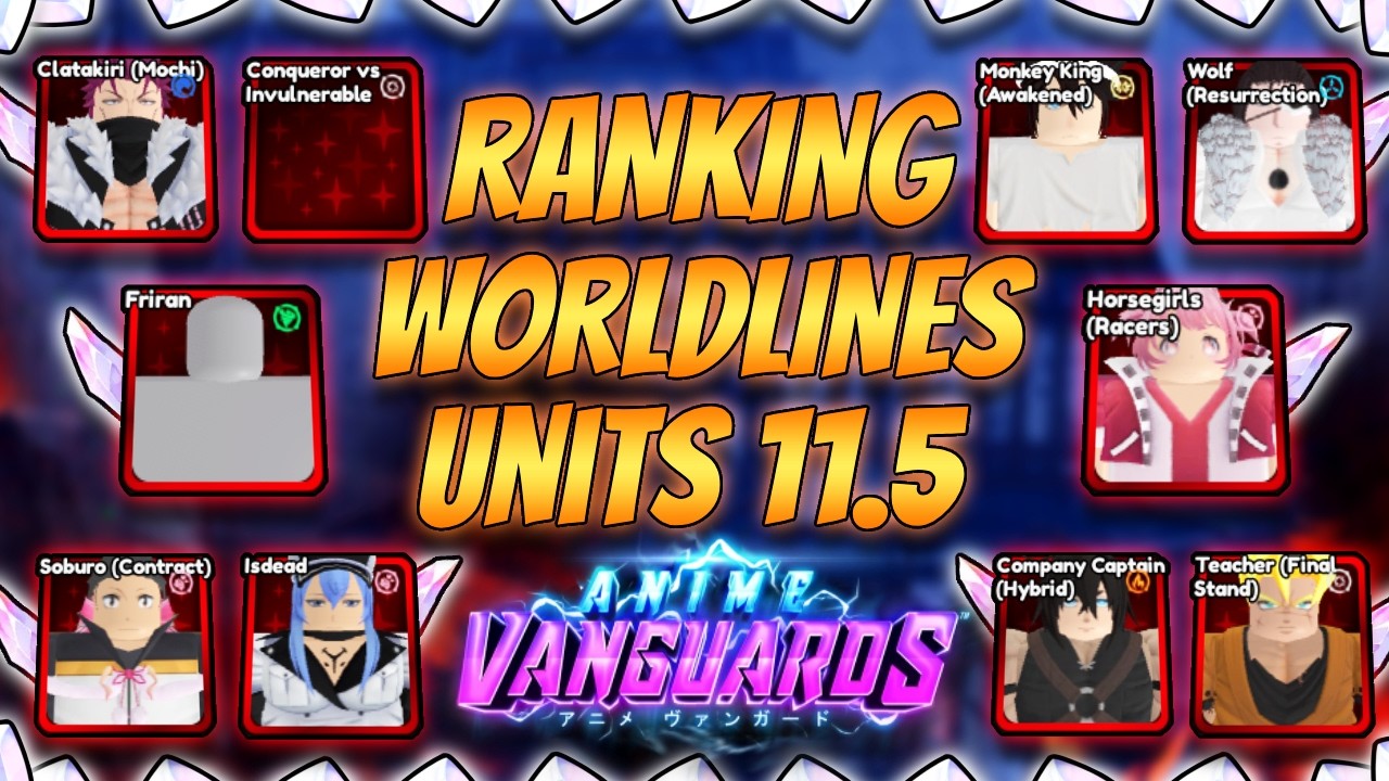 Оценка и тестирование всех юнитов из Worldlines в Anime Vanguards!