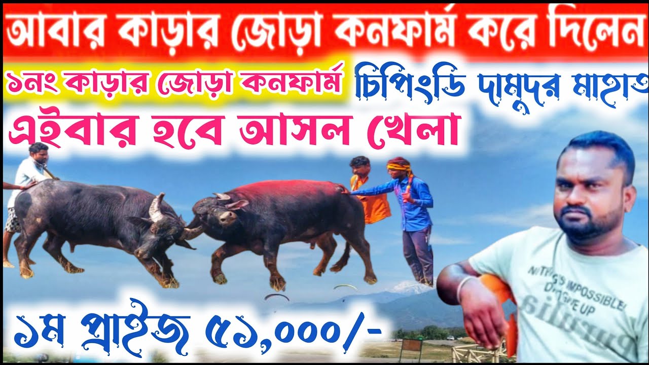 আবার ১নং কাড়ার জোড়া কনফার্ম করে দিলেন দামুদর মাহাত । এইবার হবে আসল খেলা । ১ম প্রাইজ ৫১,০০০/-