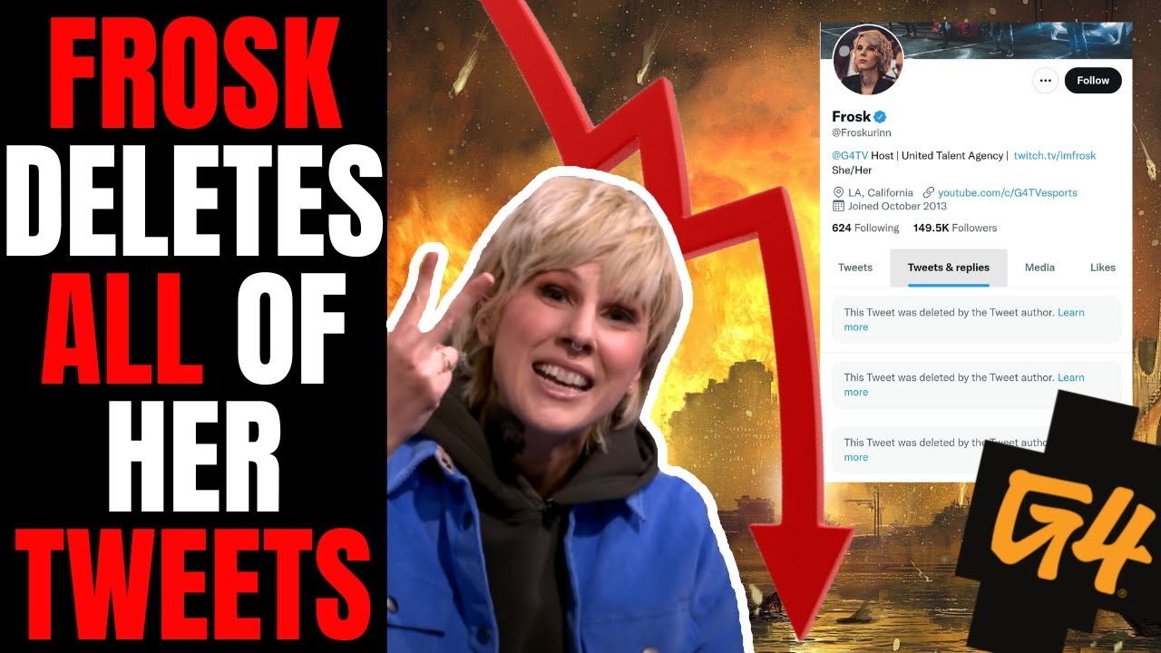 Frosk Just DELETED Her Entire Twitter History After Meltdown | G4TV Disaster Keeps Getting Worse!