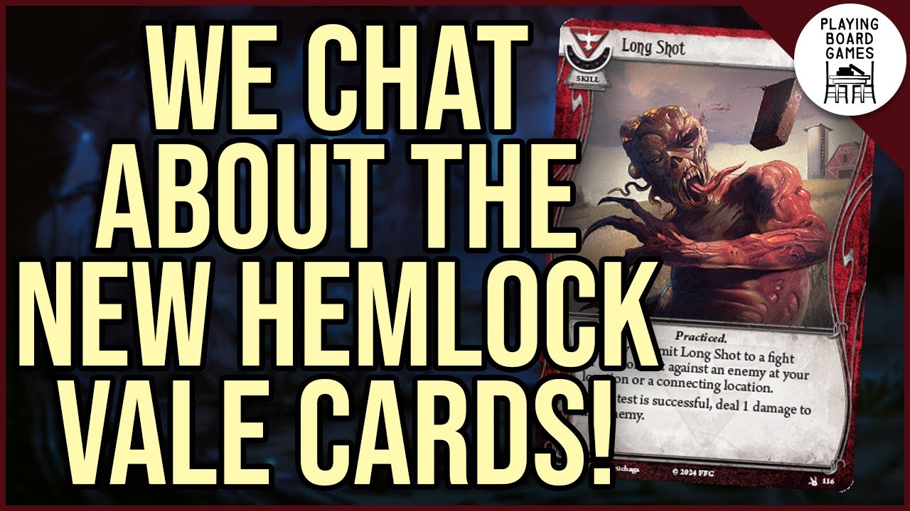 We chat about the NEW The Feast of Hemlock Vale Player Cards! | ARKHAM HORROR: THE CARD GAME