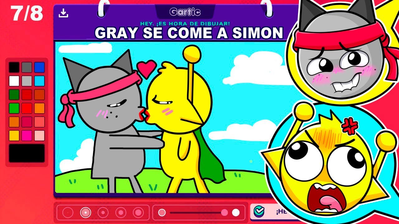 ¿COMO ES QUE LLEGAMOS A ESTO?! Simon Y Gray ES REAL en Gartic Phone 😂