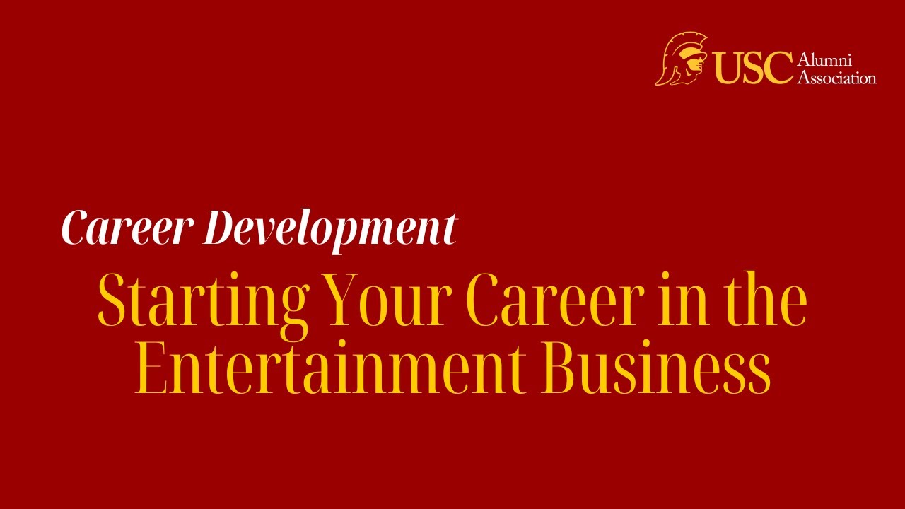 Starting Your Career in the Entertainment Business