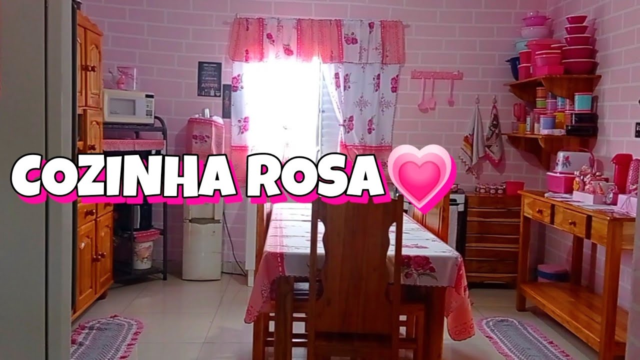 TOUR PELA  MINHA COZINHA ROSA| TUDO ROSA| PRÁ LÁ DA ROÇA.