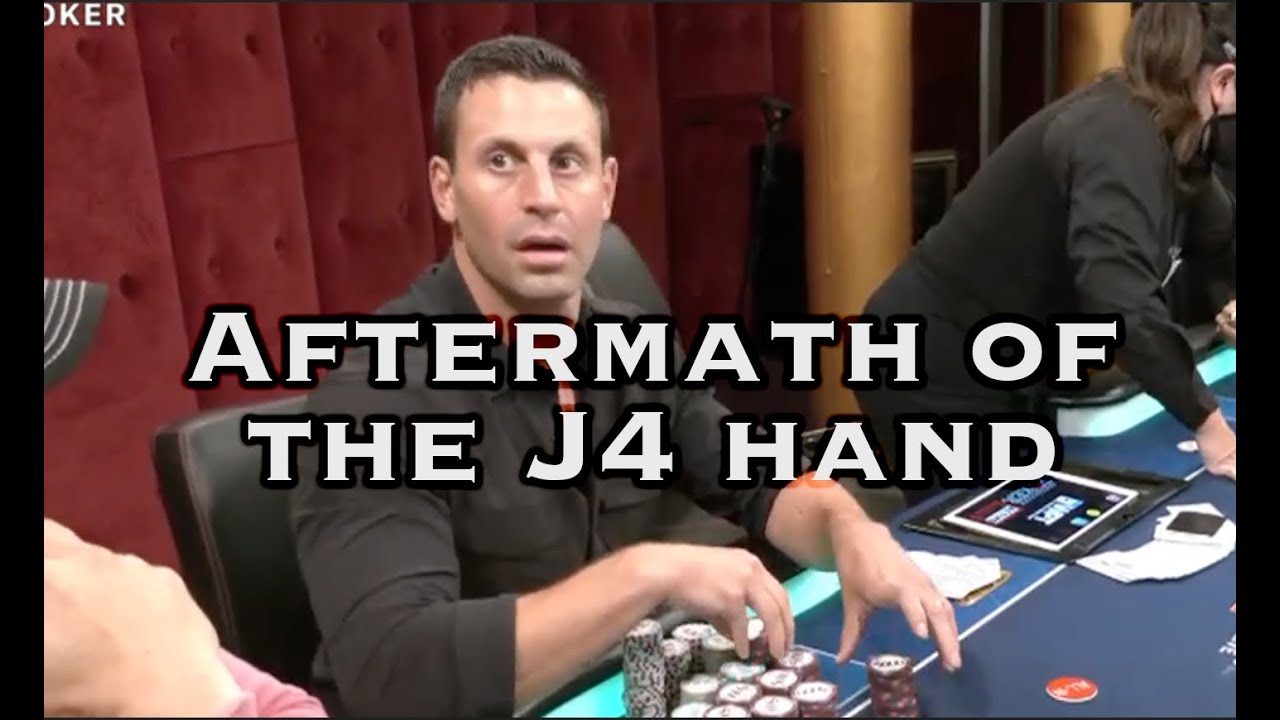 Aftermath of the J4 hand, part 2: Live analysis of behavior/dynamics after infamous Robbie Lew hand