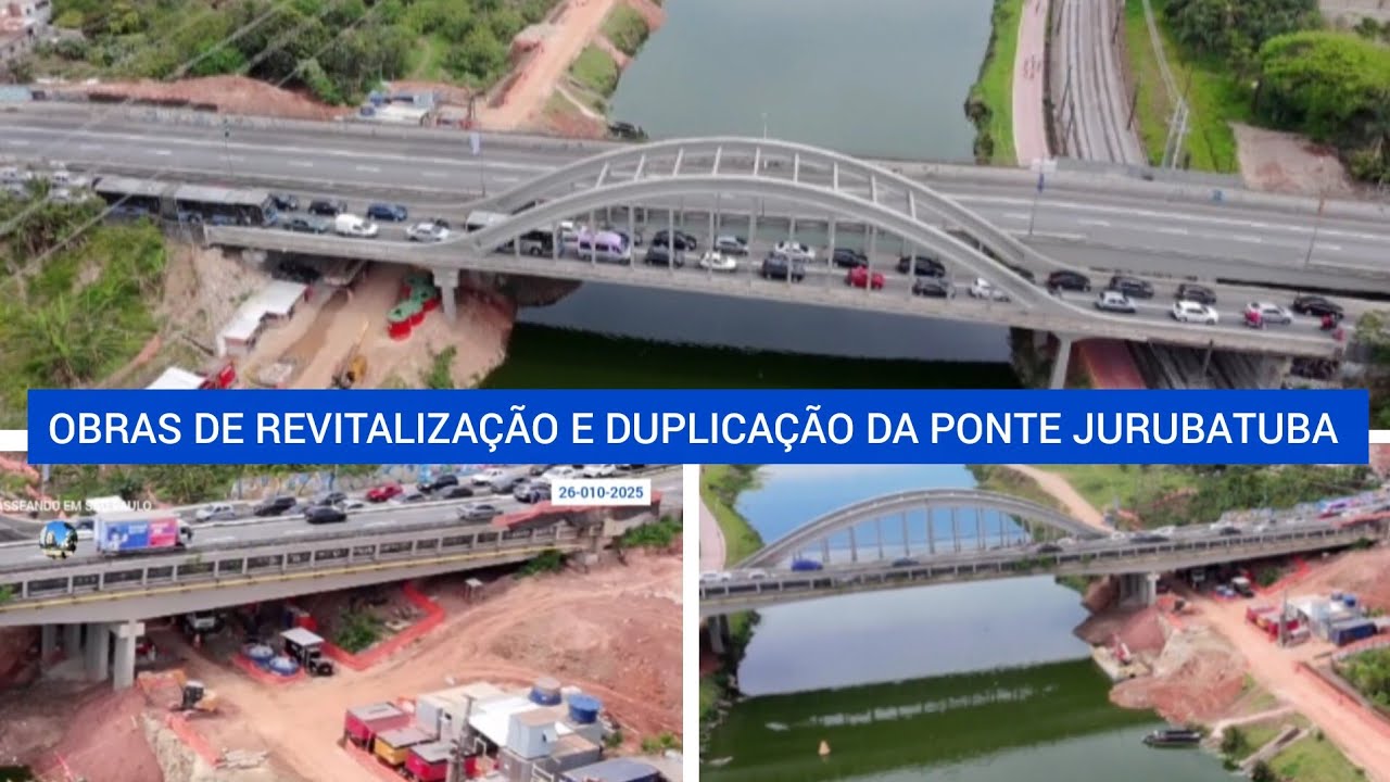 OBRAS DE REVITALIZAÇÃO E DUPLICAÇÃO DA PONTE DE JURUBATUBA EM SÃO PAULO SP ZONA SUL 