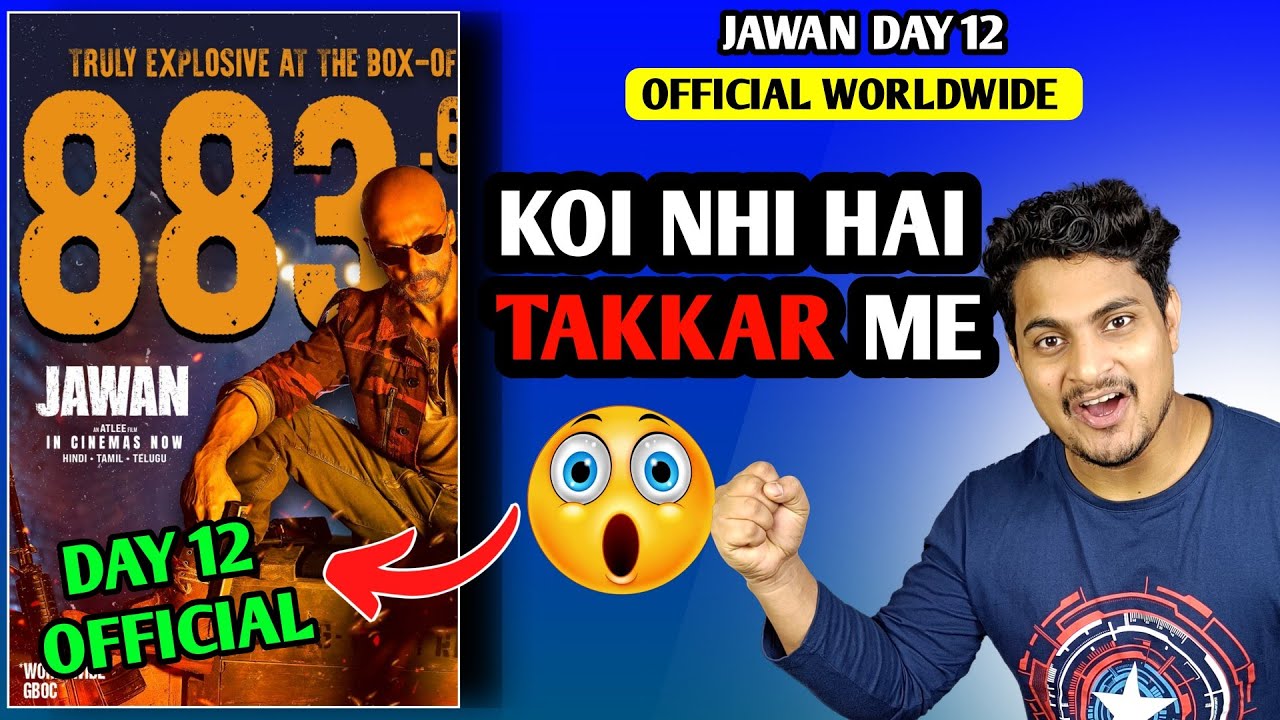 Jawan Day 12 Official Worldwide Box Office Collection | Jawan Overseas Official Collection #jawann