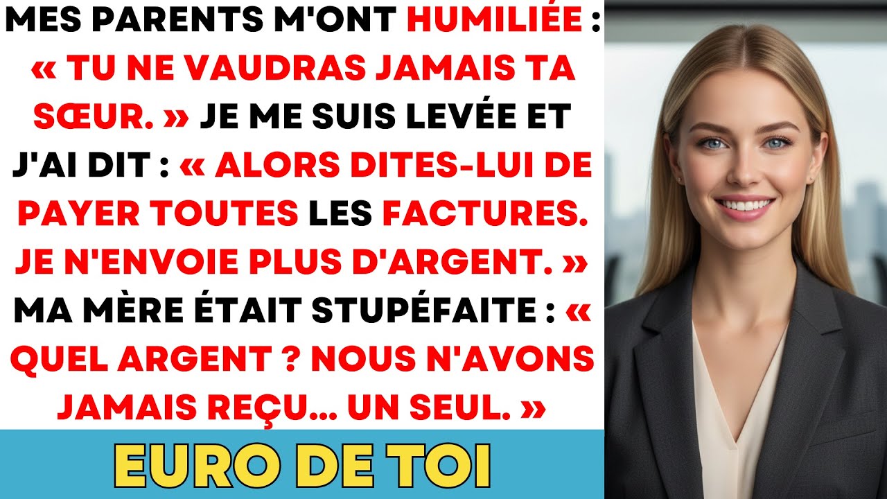 Mes Parents M’ont Humiliée: « Tu Ne Seras Jamais Aussi Bien Que Ta Sœur. » J’ai Juste Répondu...