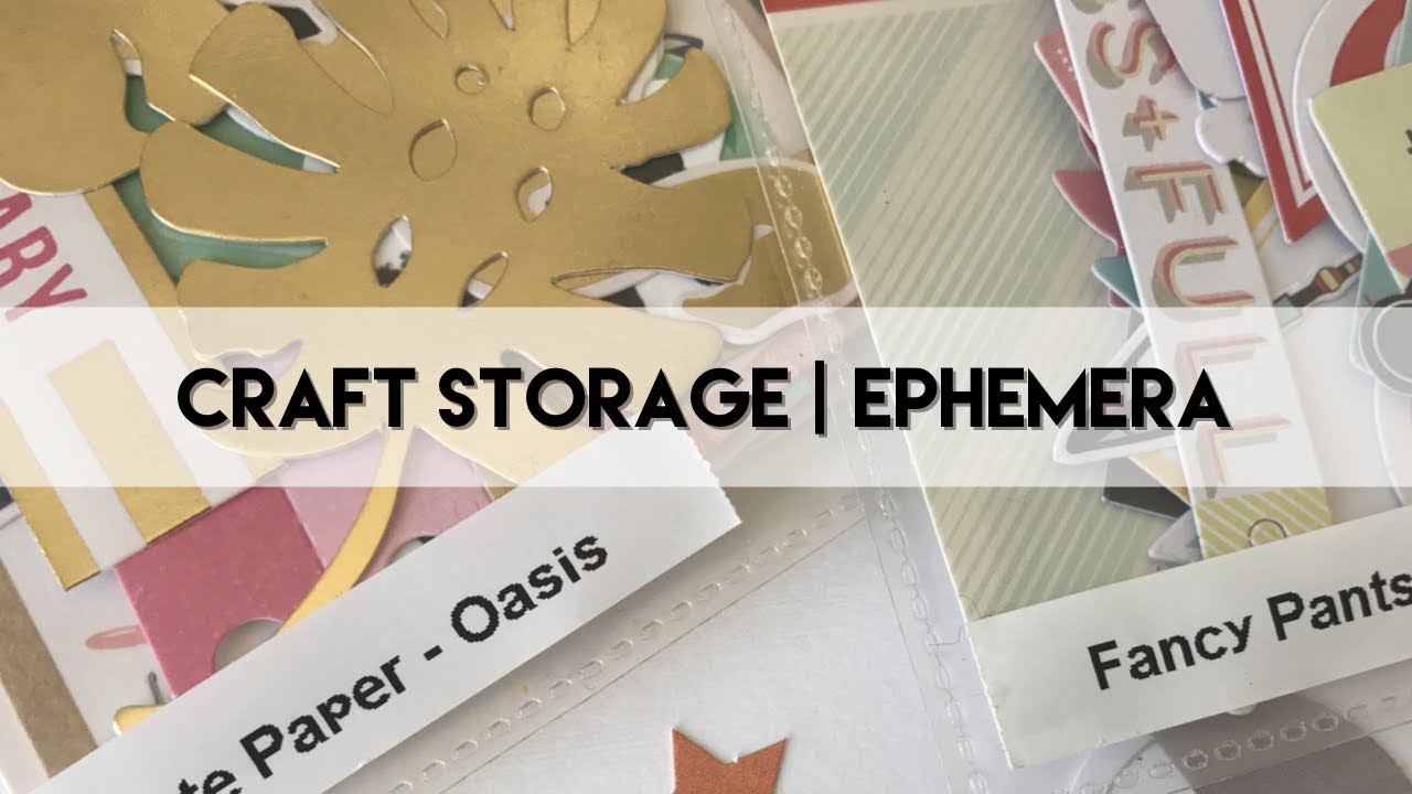 Craft Organisation | Ephemera Storage