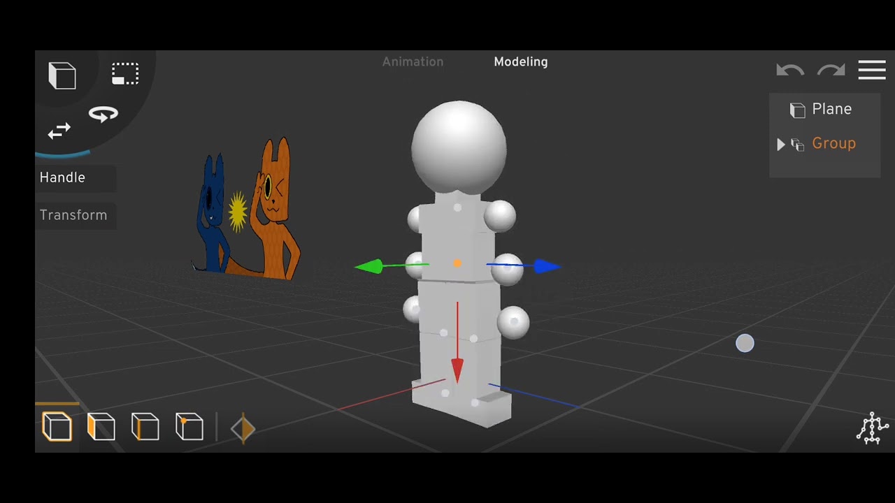 What is My 3d modelo doing😭