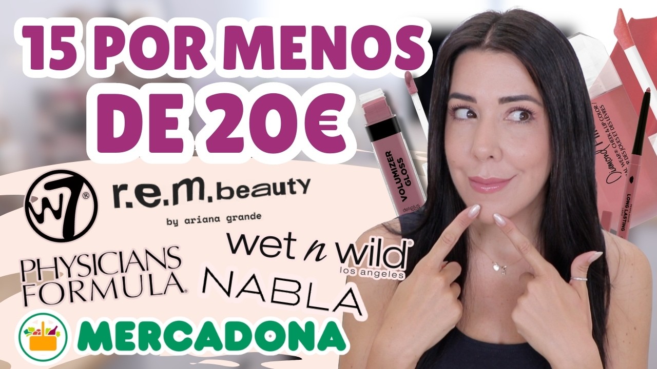 15 Productos MAQUILLAJE por menos de 20€ | MERCADONA, SEPHORA, PRIMOR,...