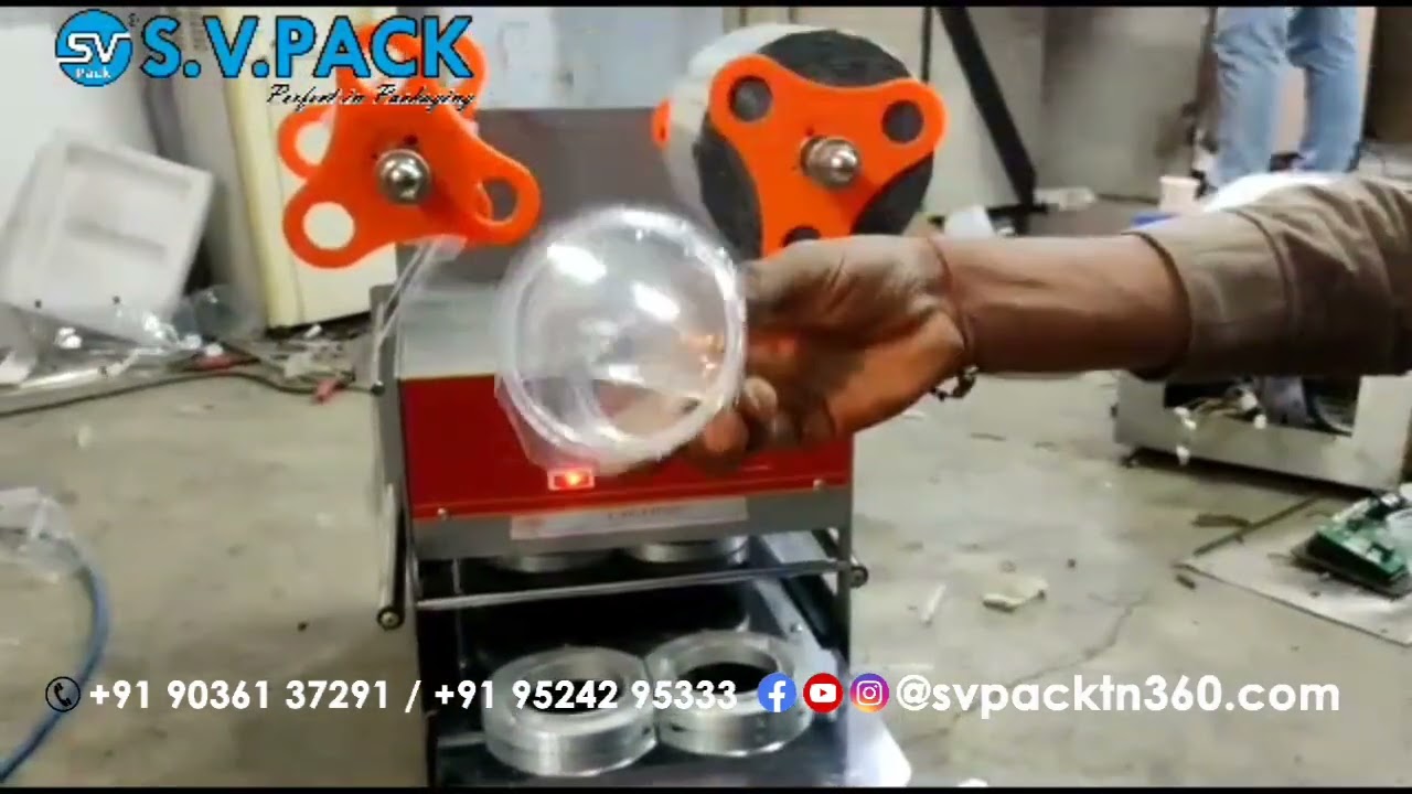 Double Cup Sealing Machine |Double Glass Sealing Machine |Multi Cup Sealer Machine