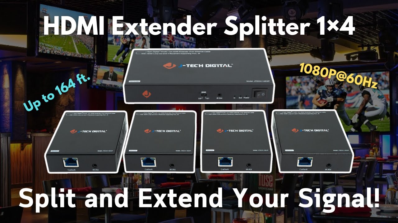 1080P@60Hz HDMI Extender 1x4 Splitter Product Overview