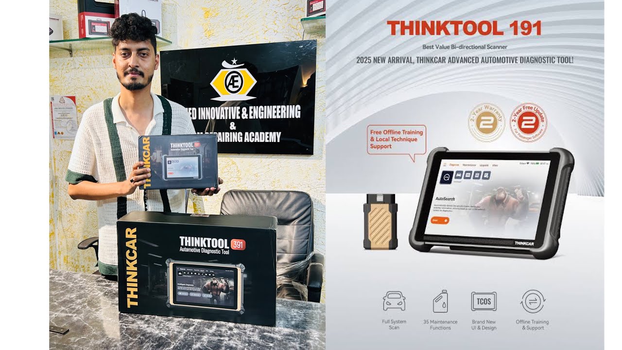 Thinktool expert 191 unboxing | Budget car scanner | 35 reset functions | Indian version |