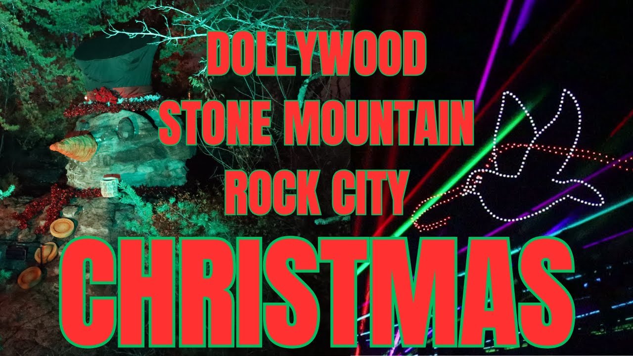 A Southern Christmas Special! Dollywood, Stone Mountain & Rock City | My Holiday Lights Road Trip!