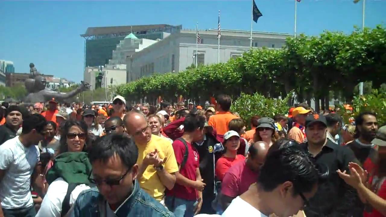 Spain Fans in San Francisco celebrate 2010 FIFA World Cup Final Win against Netherland