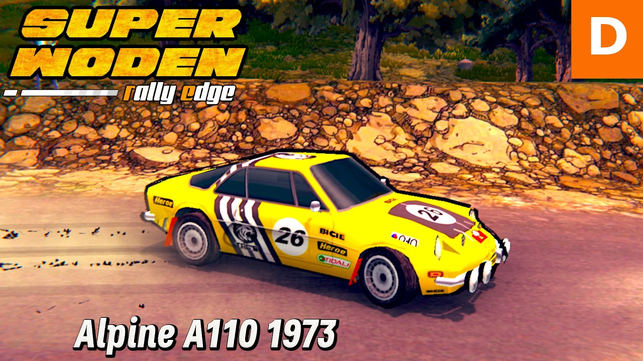 Super Woden Rally Edge – Alpine A110 1973 Yellow– Class D – 255 HP