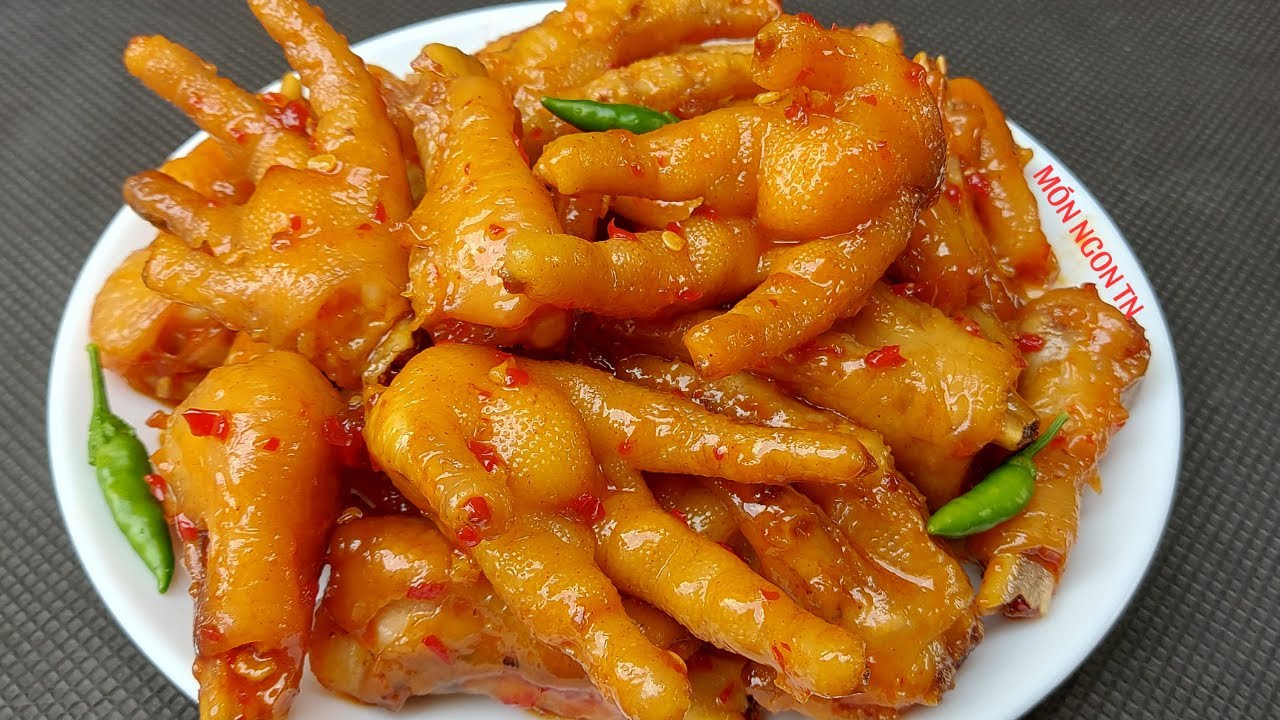 CHÂN GÀ SỐT NƯỚC MẮM TỎI ỚT giòn dẻo thơm ngon thấm vị đơn giản dễ làm