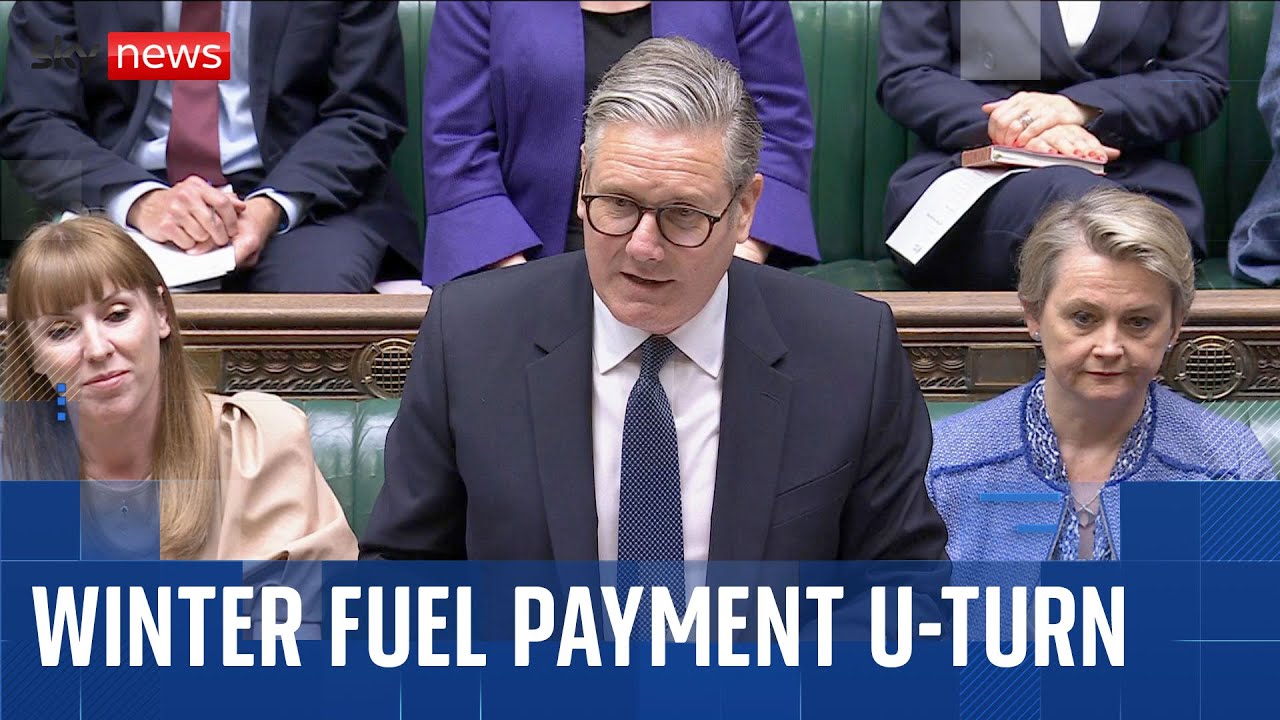 Starmer's announces U-turn on cuts to winter fuel payments
