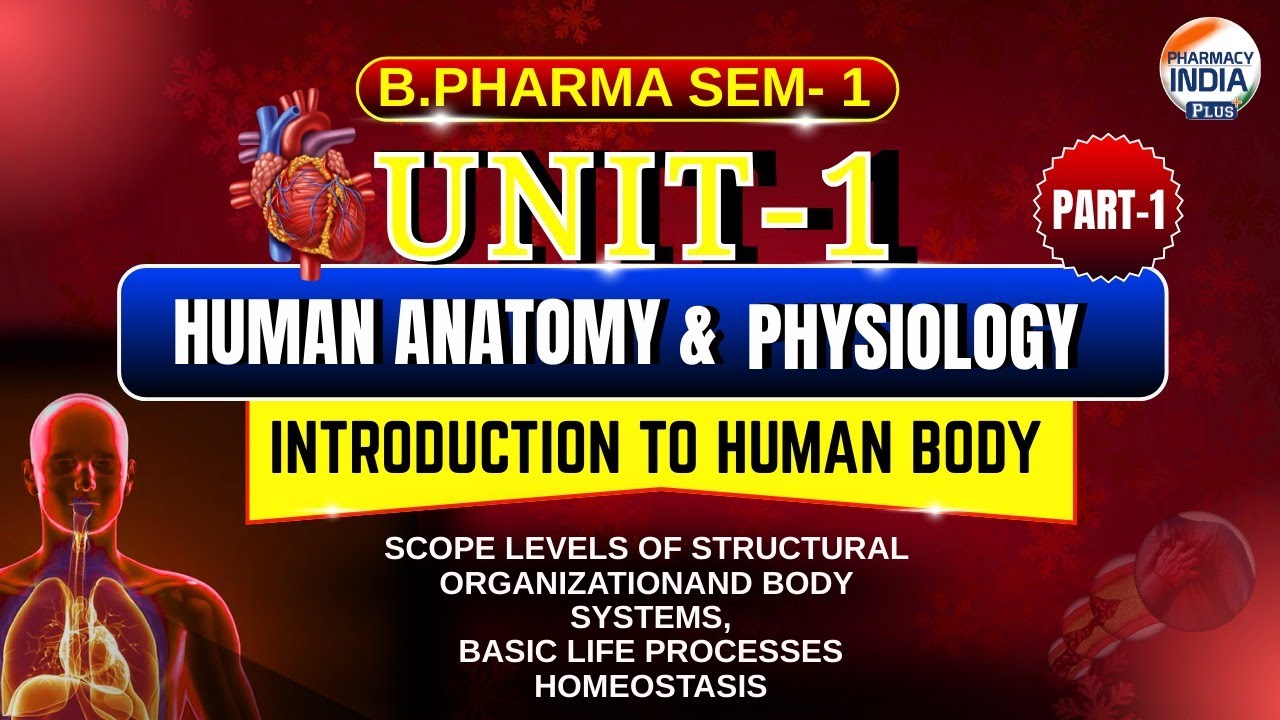 Introduction To Human Body I HAP I Part -1 I Unit -1 I Semester -1 I B.Pharm #humananatomy