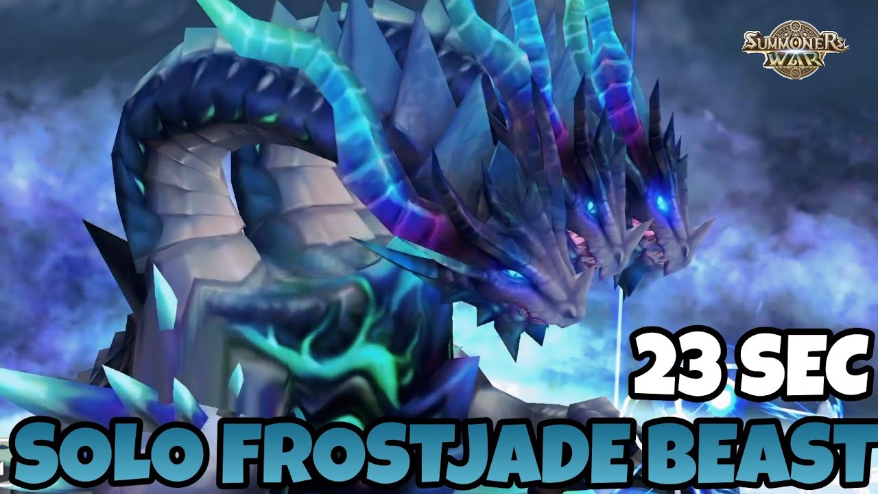 23 SECOND!!! NEW RECORD FOR FROSTJADE BEAST KHI'ZAR KHA'JUL [Summoners War : Sky Arena]