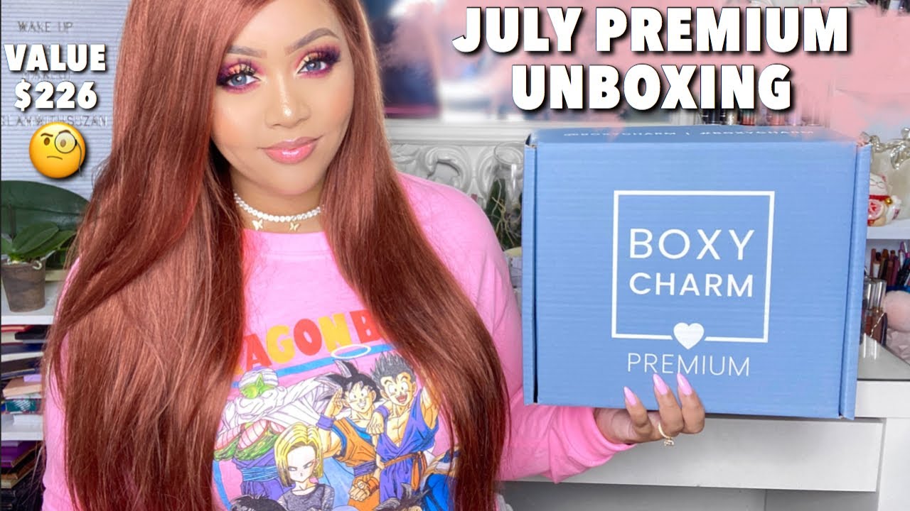 JULY 2020  BOXYCHARM PREMIUM UNBOXING & TRY ON $35 VALUE OF $226 🧐 || EASEHOLD MIRROR GIVEAWAY