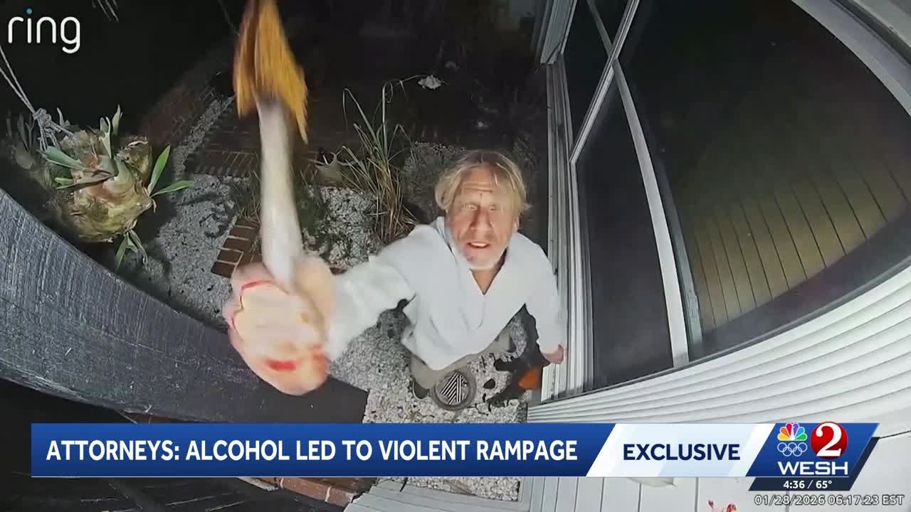 VIDEO: Man attacks Merritt Island neighborhood with pitchfork, residents say