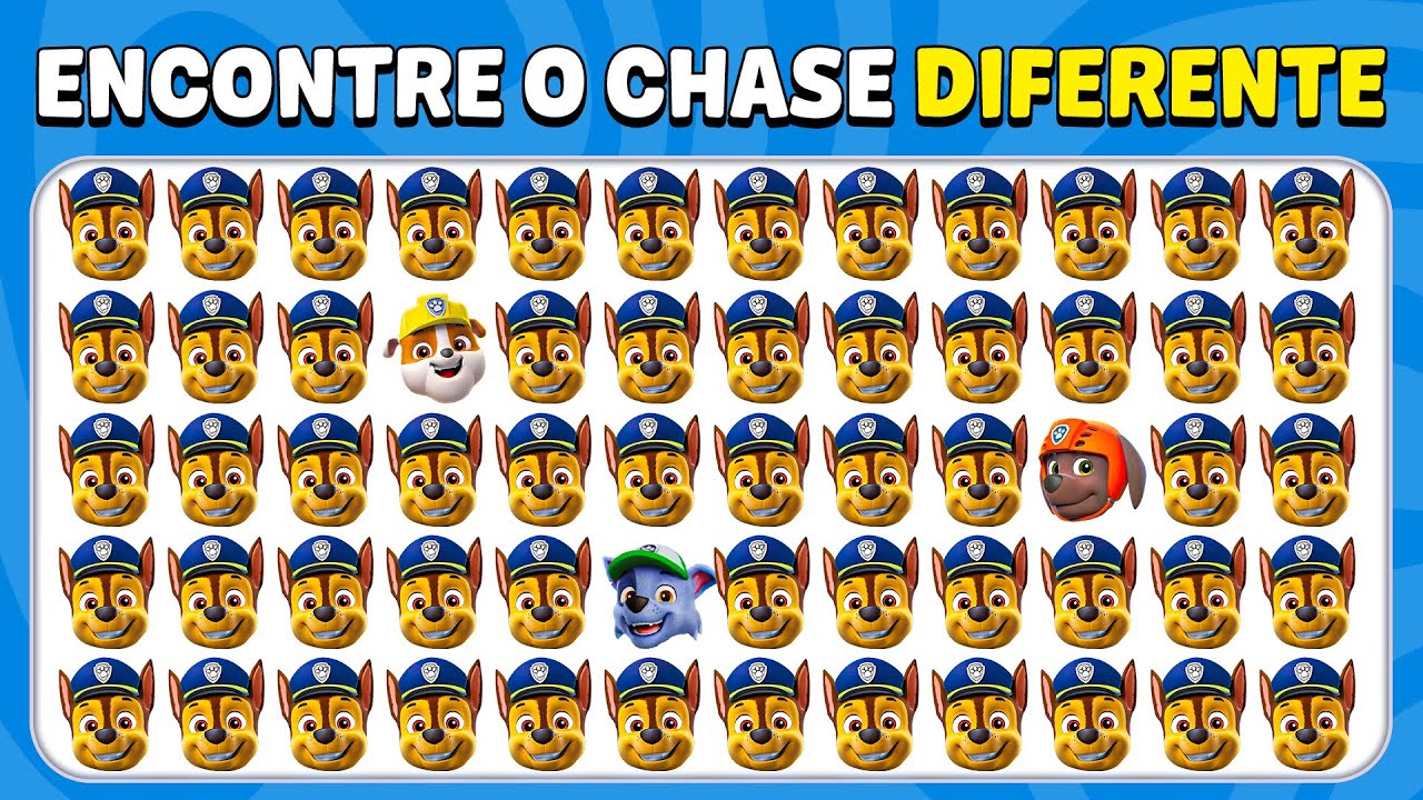 Encontre o Diferente - Edição PAW Patrol 🚔🐶 | Abelha De Teste