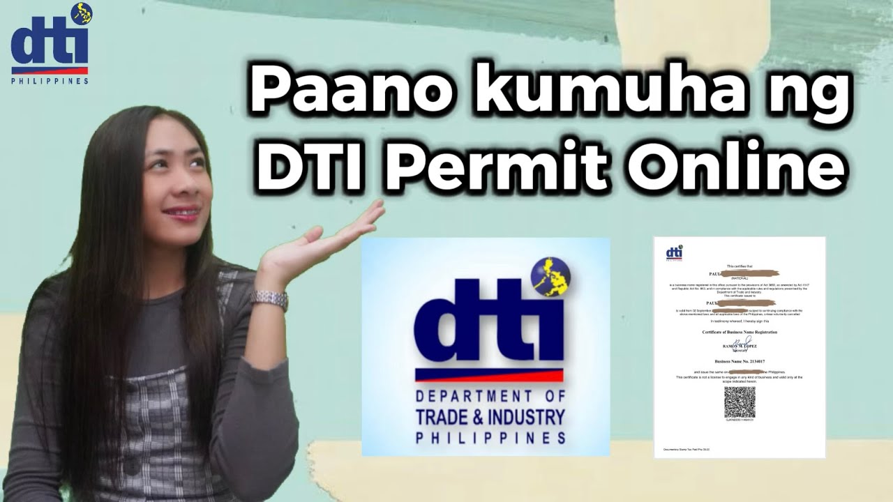 Paano Kumuha ng DTI Permit Online | Step by Step Guide