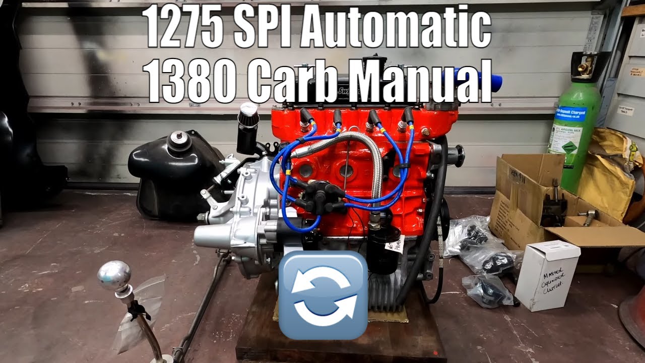 Classic Mini A Series Engine & Gearbox Conversion SPI Automatic to Carb Manual - Swiftune 1380