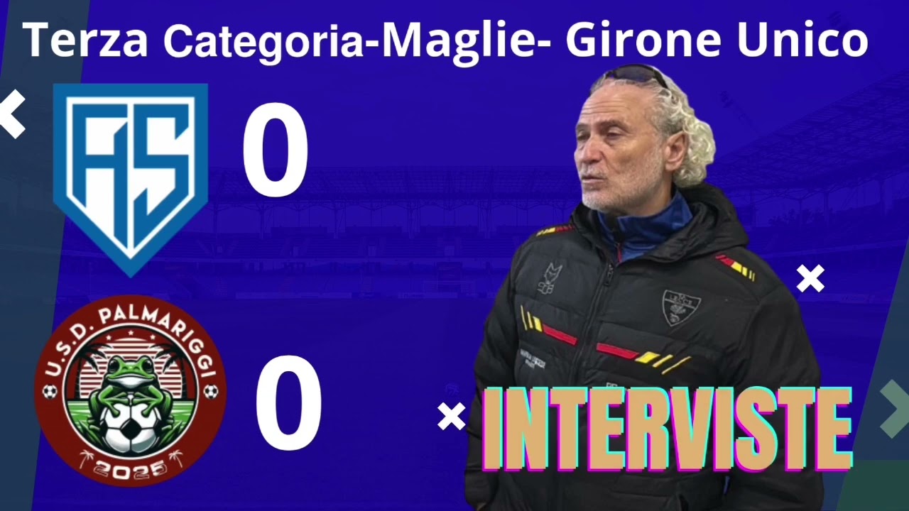 Terza Categoria - Maglie - Girone Unico: 𝐇𝐢𝐠𝐡𝐥𝐢𝐠𝐡𝐭𝐬 di 𝑨𝑻𝑳𝑬𝑻𝑰𝑪𝑶 𝑺𝑨𝑳𝑽𝑬 🆚 𝑷𝑨𝑳𝑴𝑨𝑹𝑰𝑮𝑮𝑰 0-0