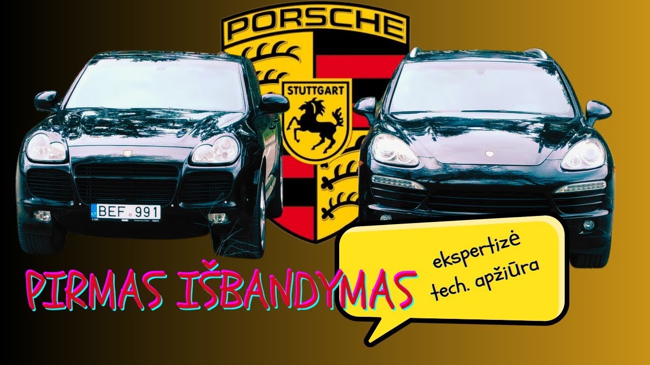 Pirmas išbandymas Porsche: tech. apžiūra ir ekspertizė. Paeis?
