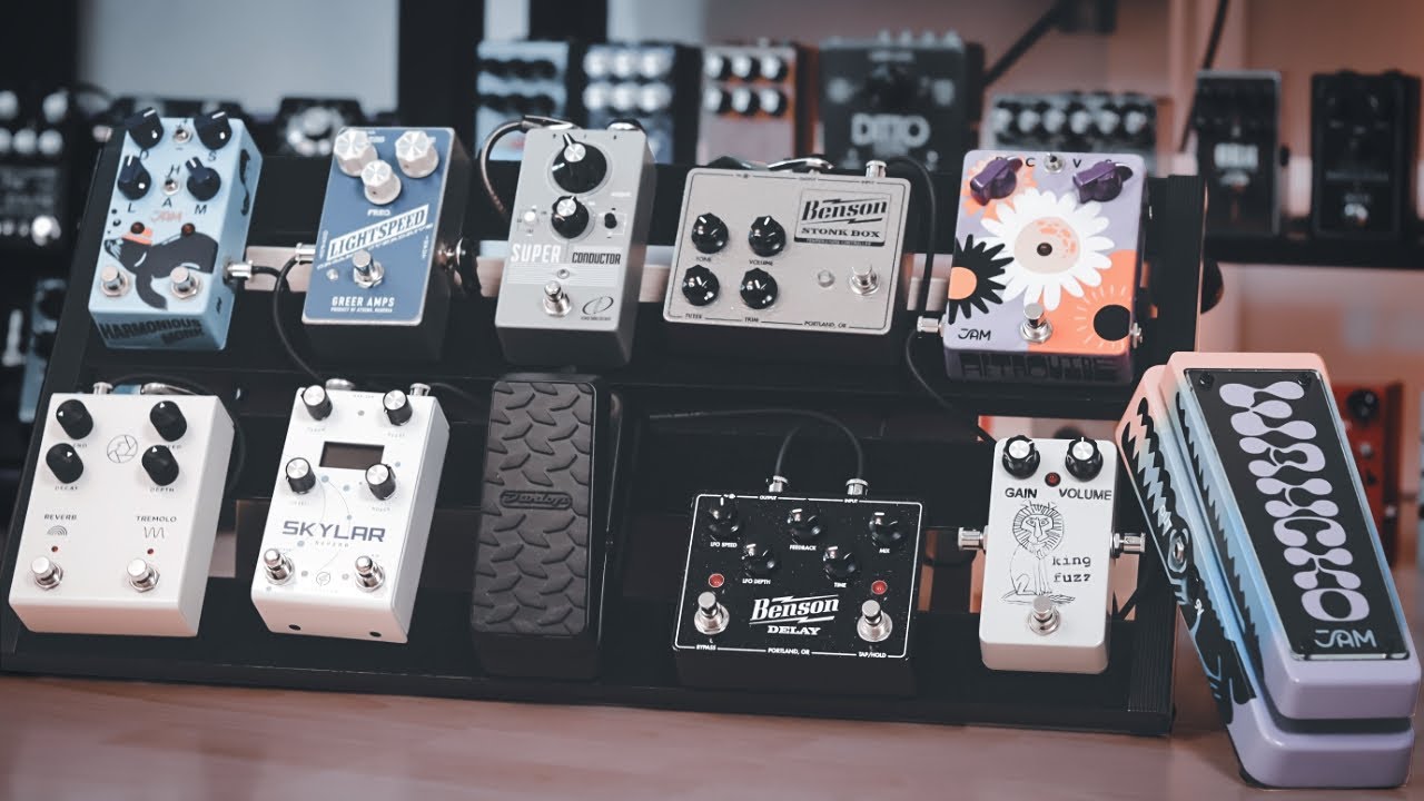 New Pedalboard // Super Inspiring Tones! // JAM, Benson, Greer, Crazy Tube Circuits, Milkman, GFI