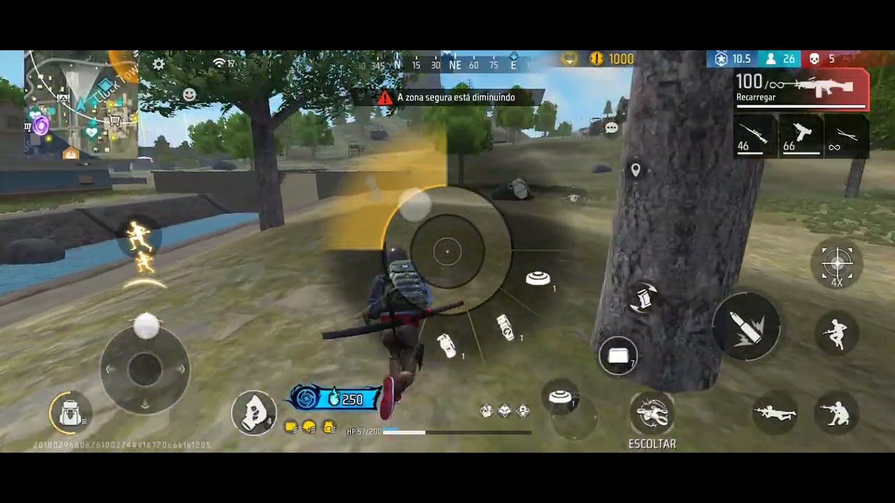 Joguei free fire pela primeira vez 