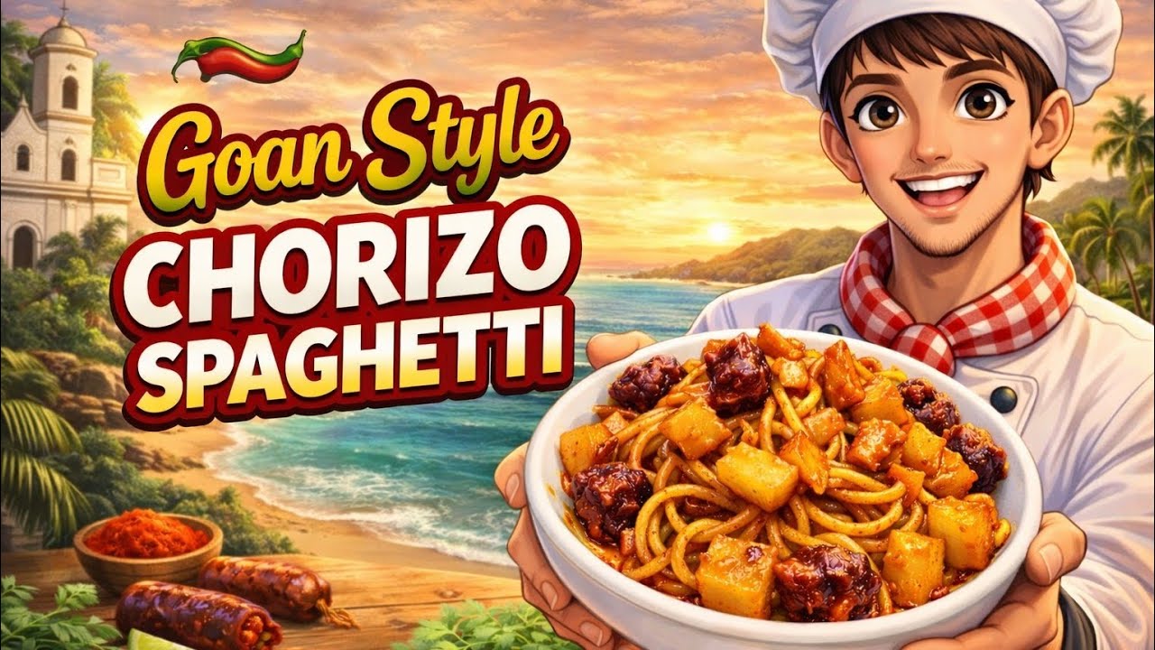Goan Style Spicy Chorizo Spaghetti 🍝✨️ | @Mr.VazKitchen 