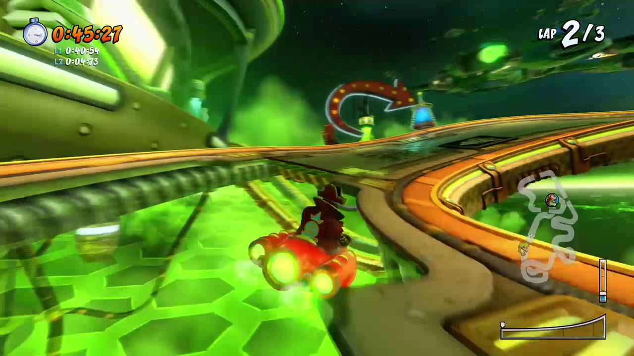 Drive-Thru Danger — Nitros Oxide Time Trial (CTR: Nitro-Fueled)