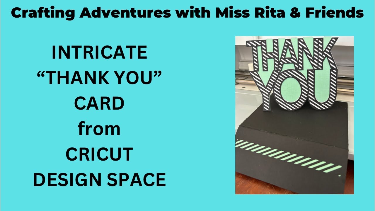 Retro “Thank You” Card with Matching Envelope from Cricut DS