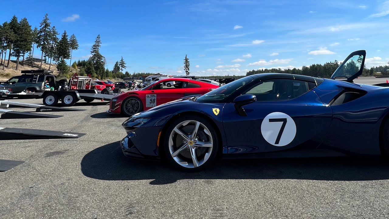 One Million Dollar Ferrari SF90 Took R8 to Gapplebees @ The Ridge Motorsports Park, 1:40.10, 10/1/23