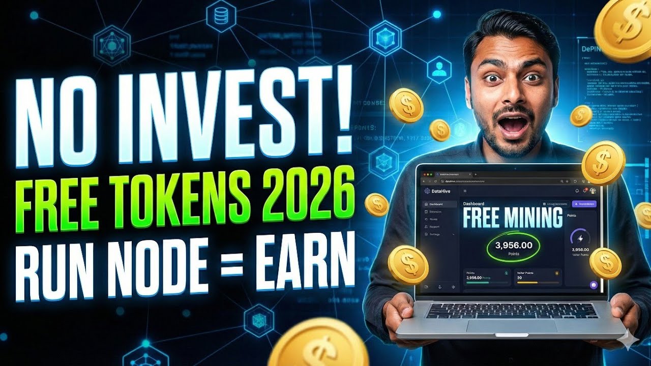  FREE Crypto Mining App 2026 🔥 DataHive DePIN Airdrop &ndash; Earn Like Grass