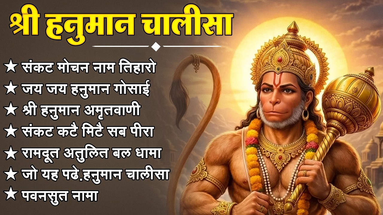 श्री हनुमान चालीसा 🌺🙏 shree hanuman chalisa original video 🙏🌺 gulshan kumar hariharan full hd