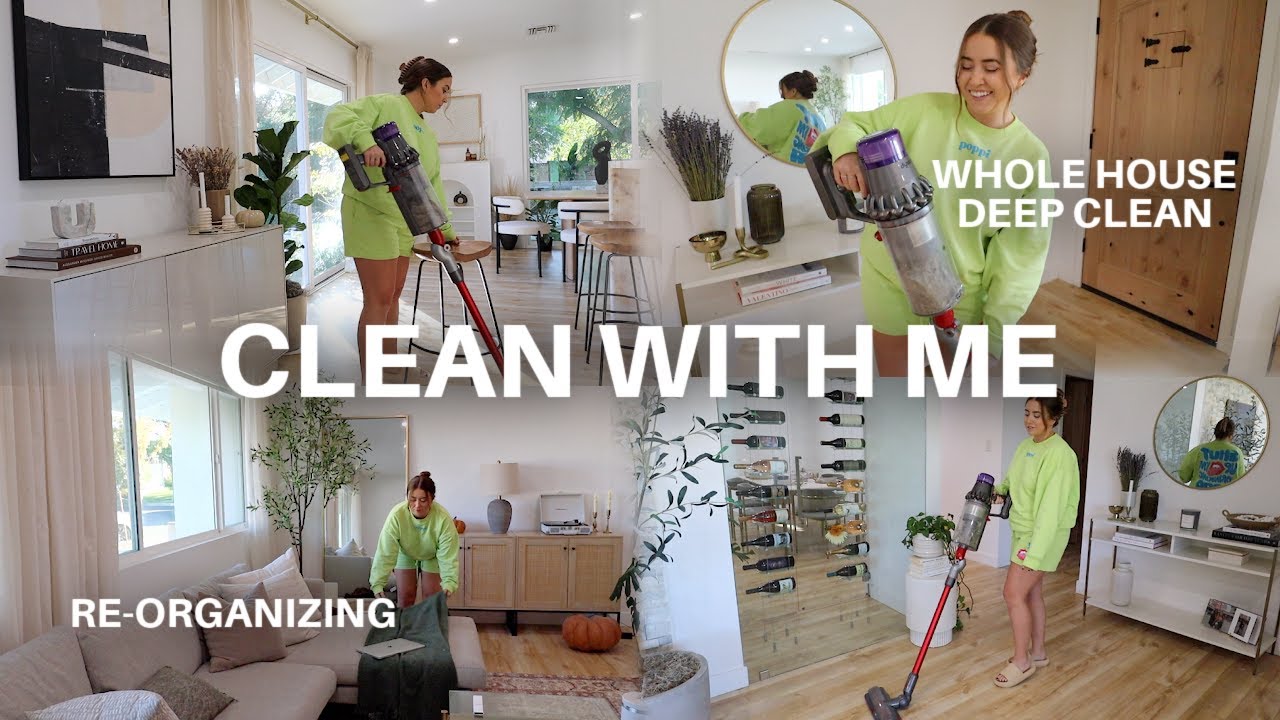 CLEAN WITH ME! whole house clean up, decluttering & organizing (cleaning motivation!) | morgan yates