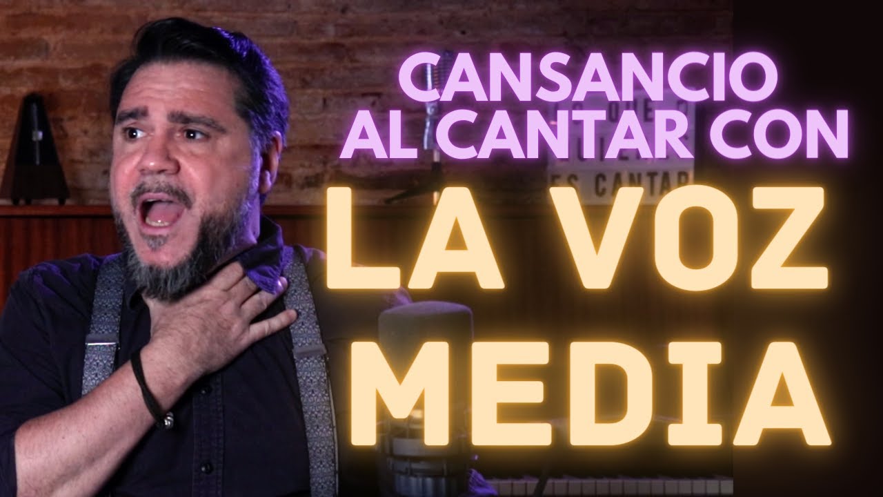 La VOZ MEDIA | ¿Por qué nos cansa la voz cantar alto? | Vocal tip