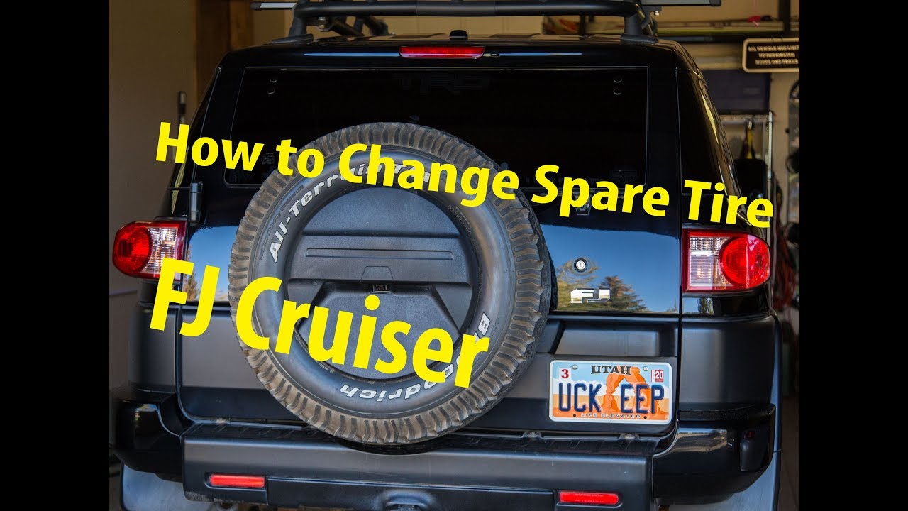 ✔Как снять запасное колесо на всех 😎 Toyota FJ Cruiser
