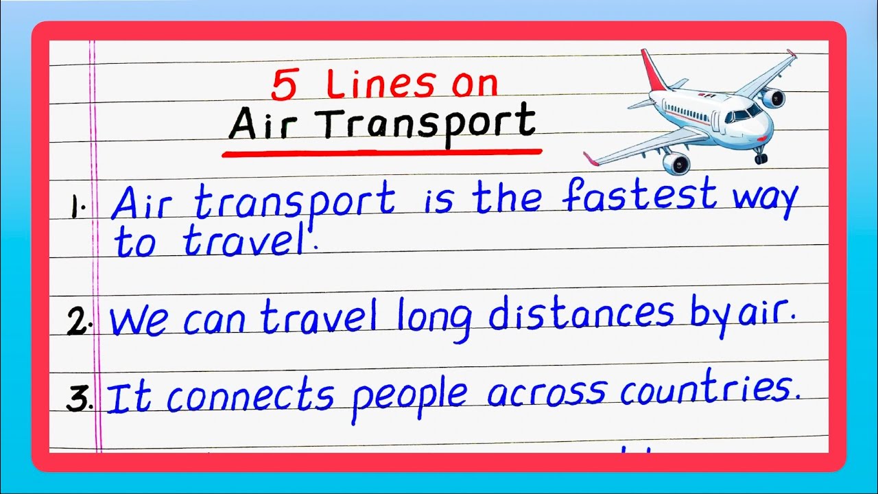 Five Lines on Air Transport | 5 Lines on Air Transport | Few Lines on Air Transport