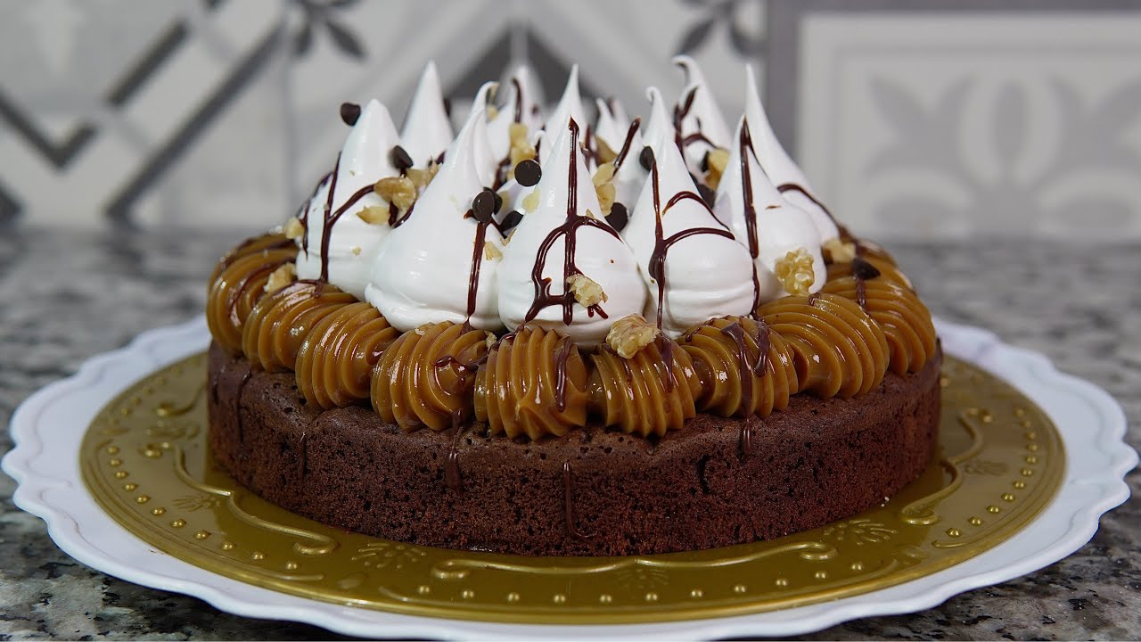 TORTA BROWNIE 🍫 ¡Con Dulce de Leche y Merengue!